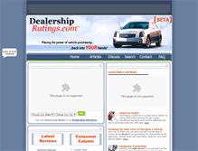 Tablet Screenshot of dealershipratings.com